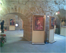 Un angolo della mostra di Falsi d'autore a Porta Napoli